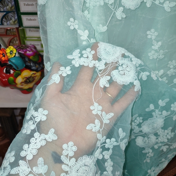 Aqua ombre summer dress - Picture 3 of 5